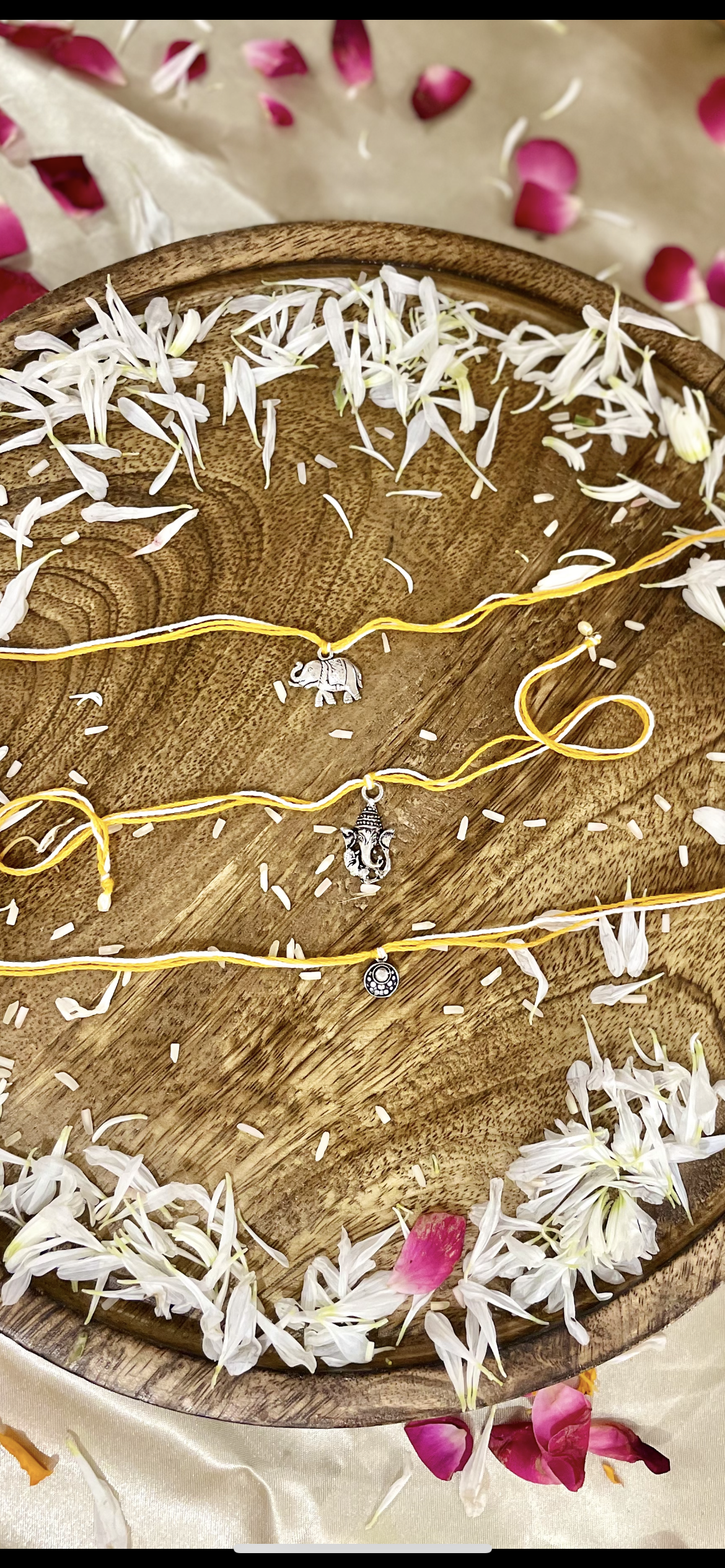 925 Sterling silver rakhi for brother- thread rakhi- single piece