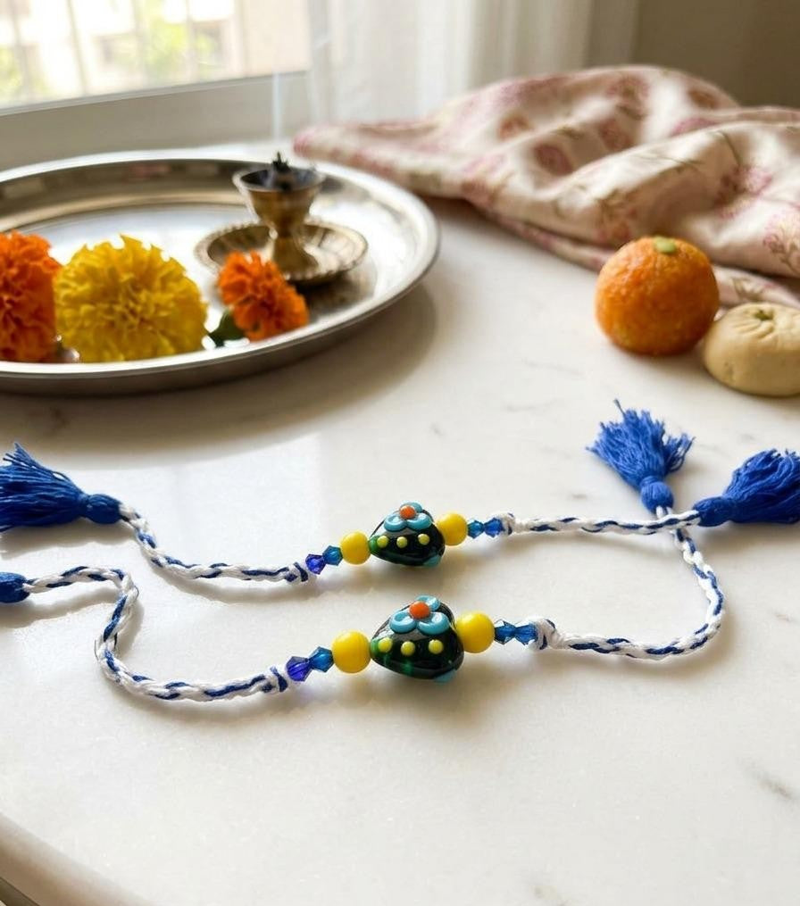 Blue heart rakhi for kids | Unisex rakhi| Rakhis for Tiny hands
