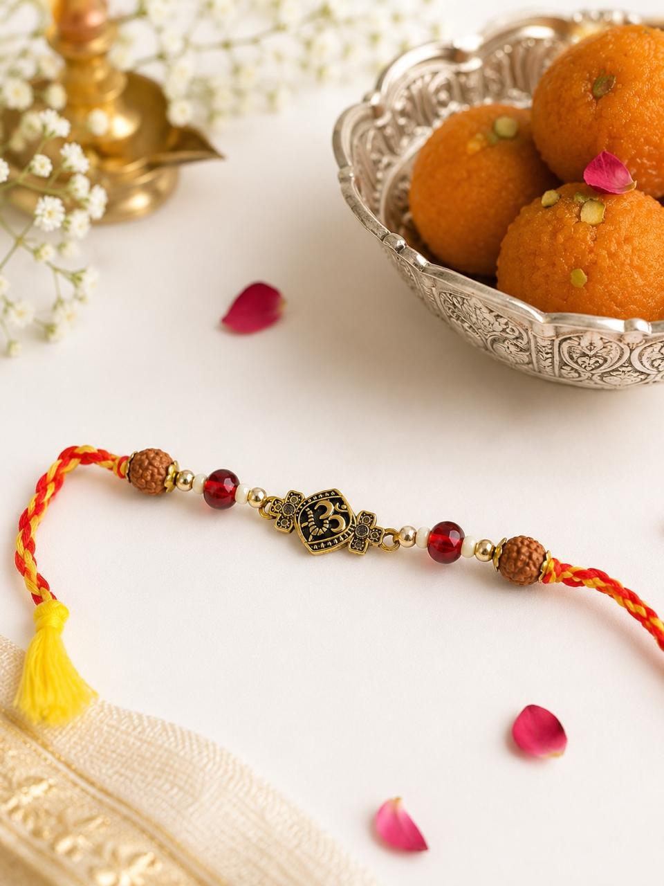 Rudraksh Om Rakhi for Brother | Rakhi for men