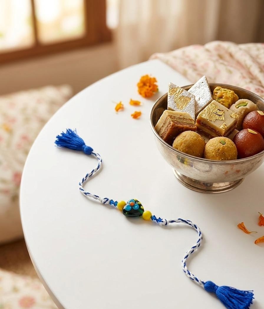 Blue heart rakhi for kids | Unisex rakhi| Rakhis for Tiny hands