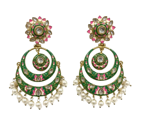 Hareem Meenakari Chandbalis