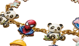 Spider man Charms for Jewellery Making | DIY Metal Charms | Raw Material for Jewellery Making - Pack of 5