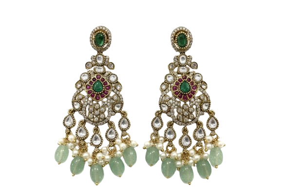 Madhulika AD stone earrings