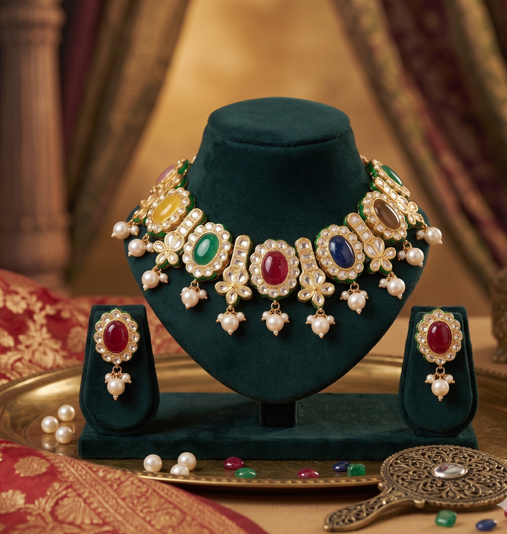 Saloni Navratna necklace set