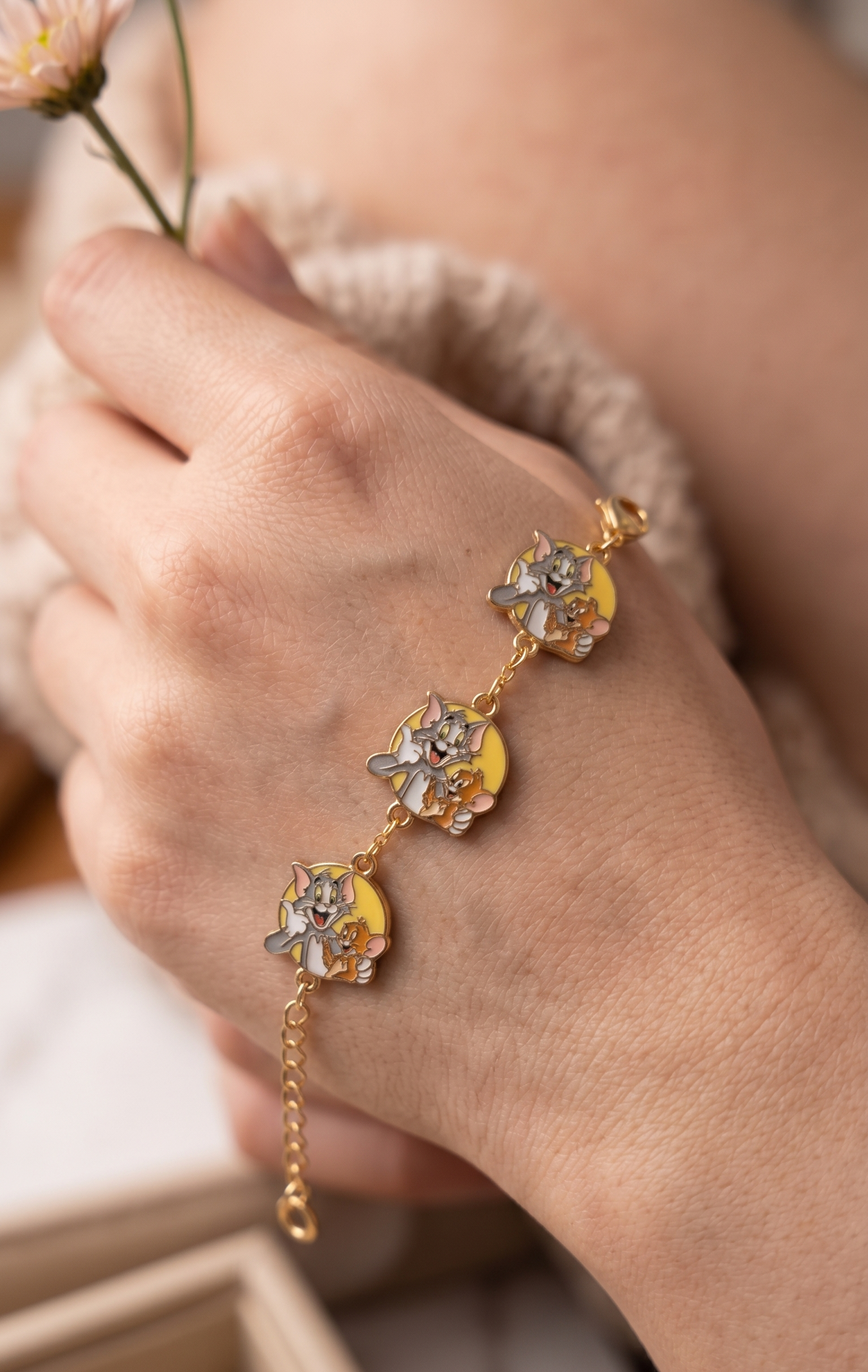 Tom & Jerry Kids Charm Bracelet