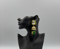 Sargun green kundan earrings