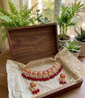 Maryam Meenakari work red choker set