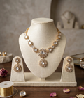 Charan polki necklace set