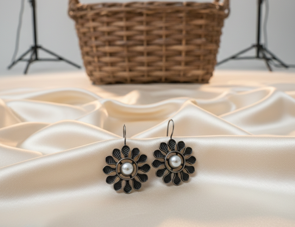 Tina dangle earrings with pearls