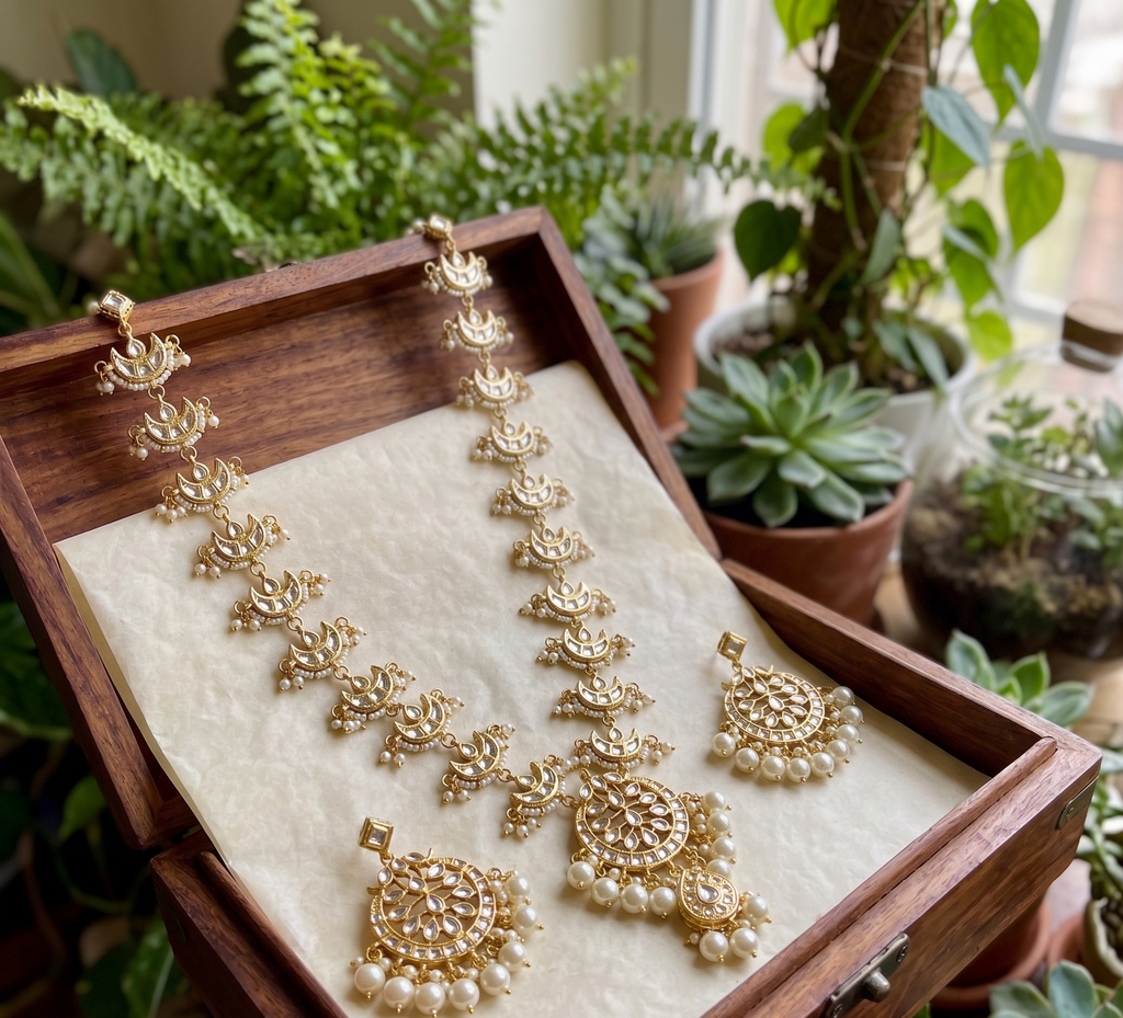 Meenakshi long necklace set