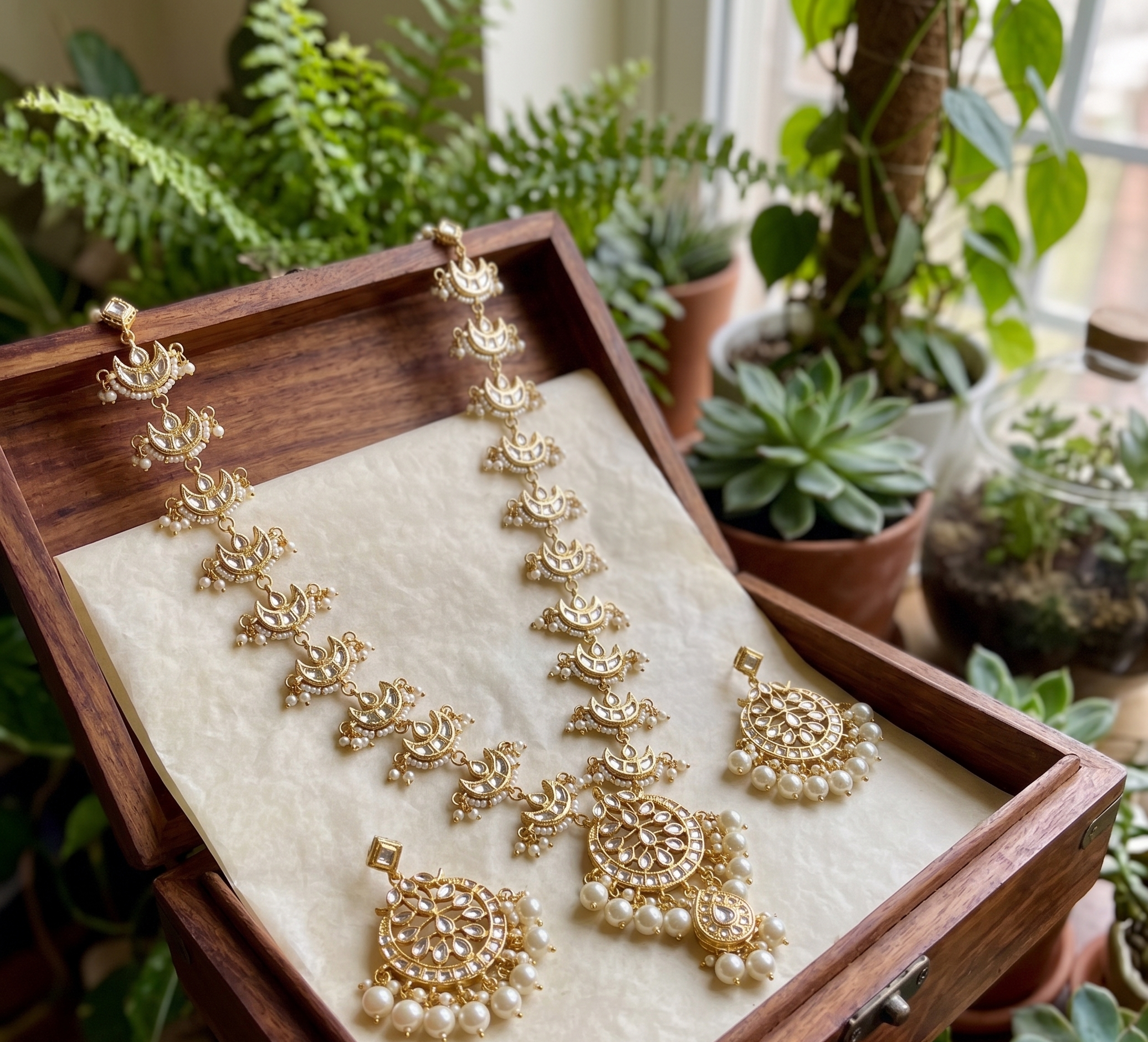 Meenakshi long necklace set
