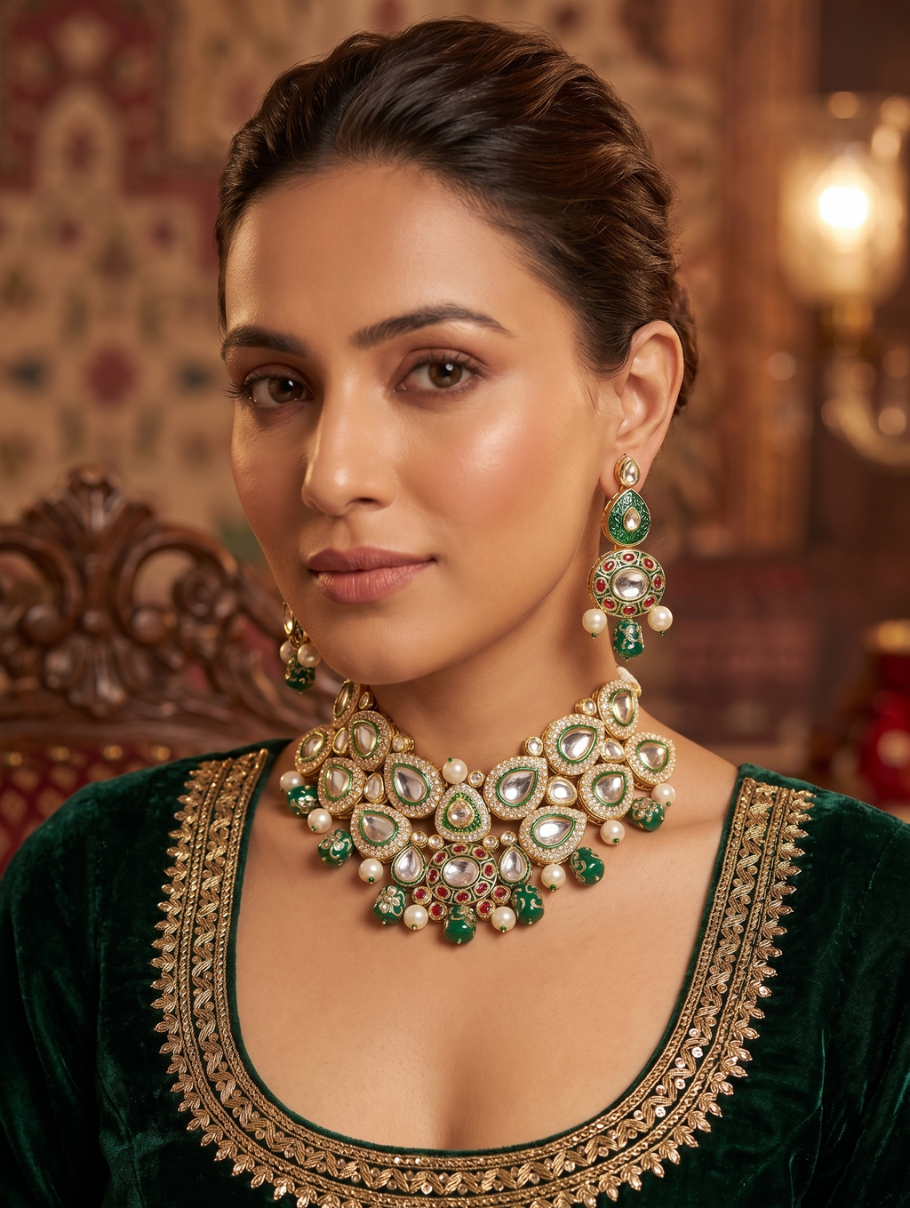 Mohini kundan bridal set