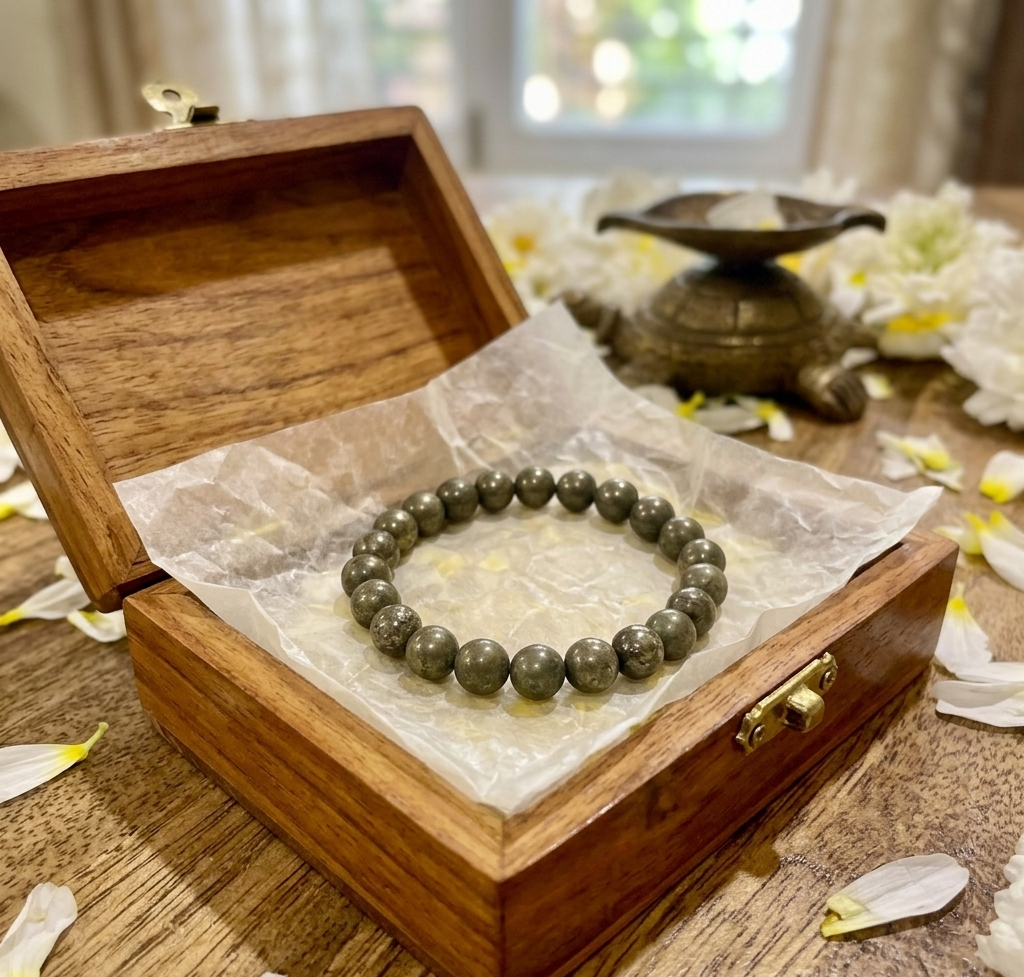 Pyrite crystal bracelet- The Money Magnet