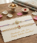 Rakhi and Lumba Combo| Bhai Bhabhi Rakhi combo | Couple Rakhi
