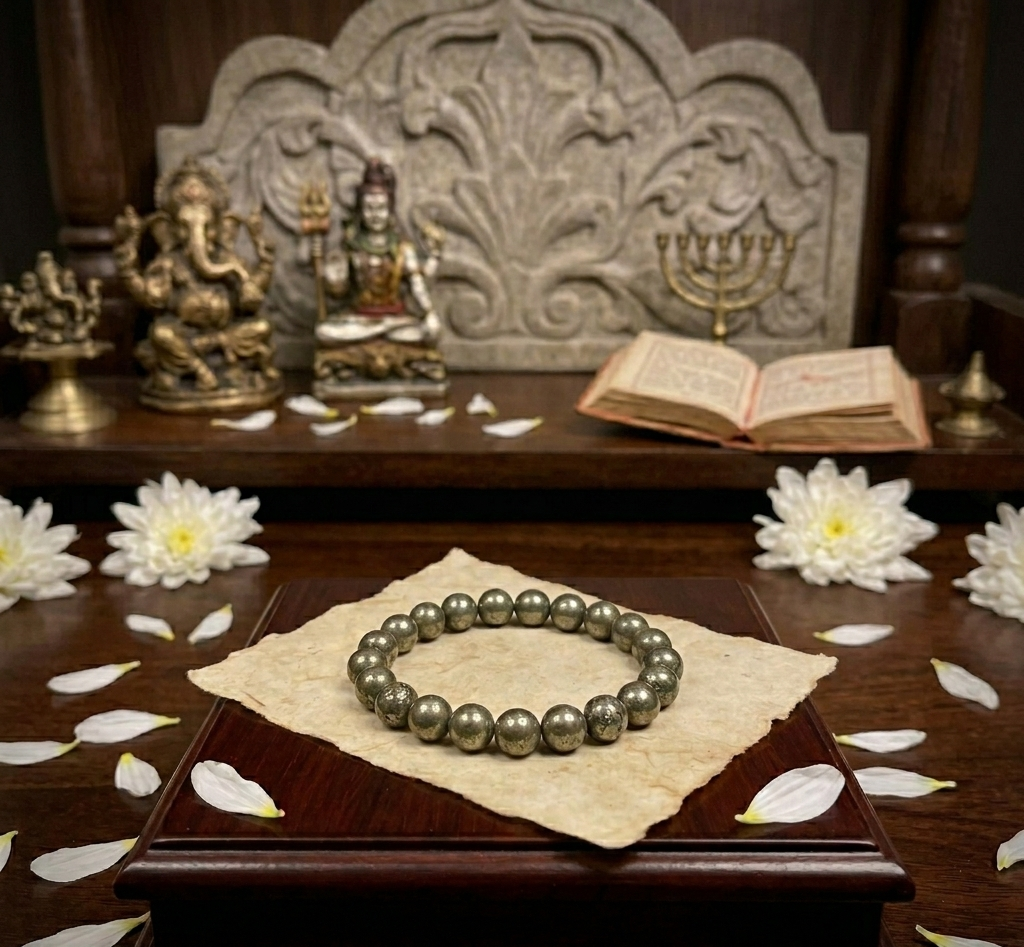 Pyrite crystal bracelet- The Money Magnet