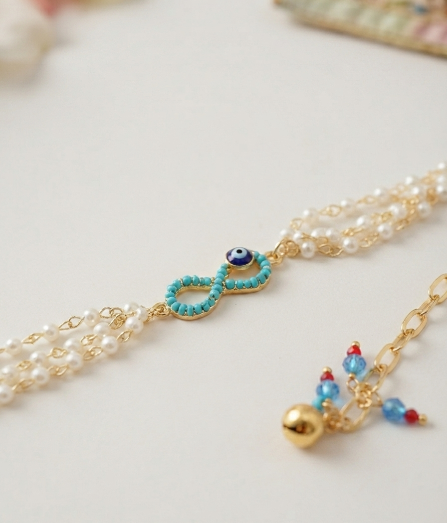 Blue infinity Lumba for Bhabhi | Lumba Rakhi for Bhabhi
