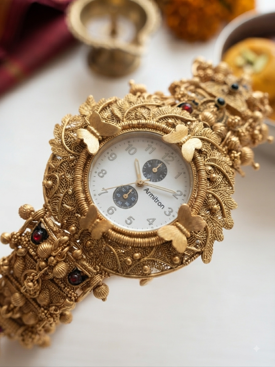 Watch bracelets for women or bhabhi| Heritage watch bracelets - Design 1