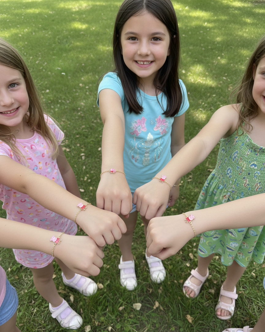 Peppa pig combo for kids- Necklace and bracelet