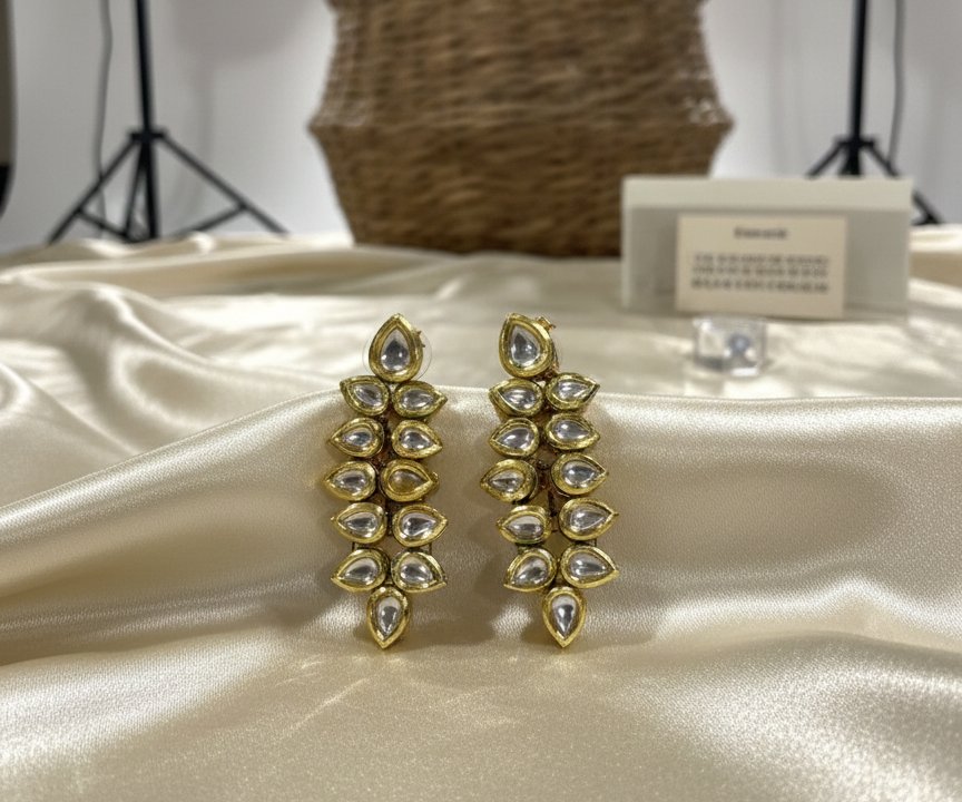 Kalyan kundan earrings