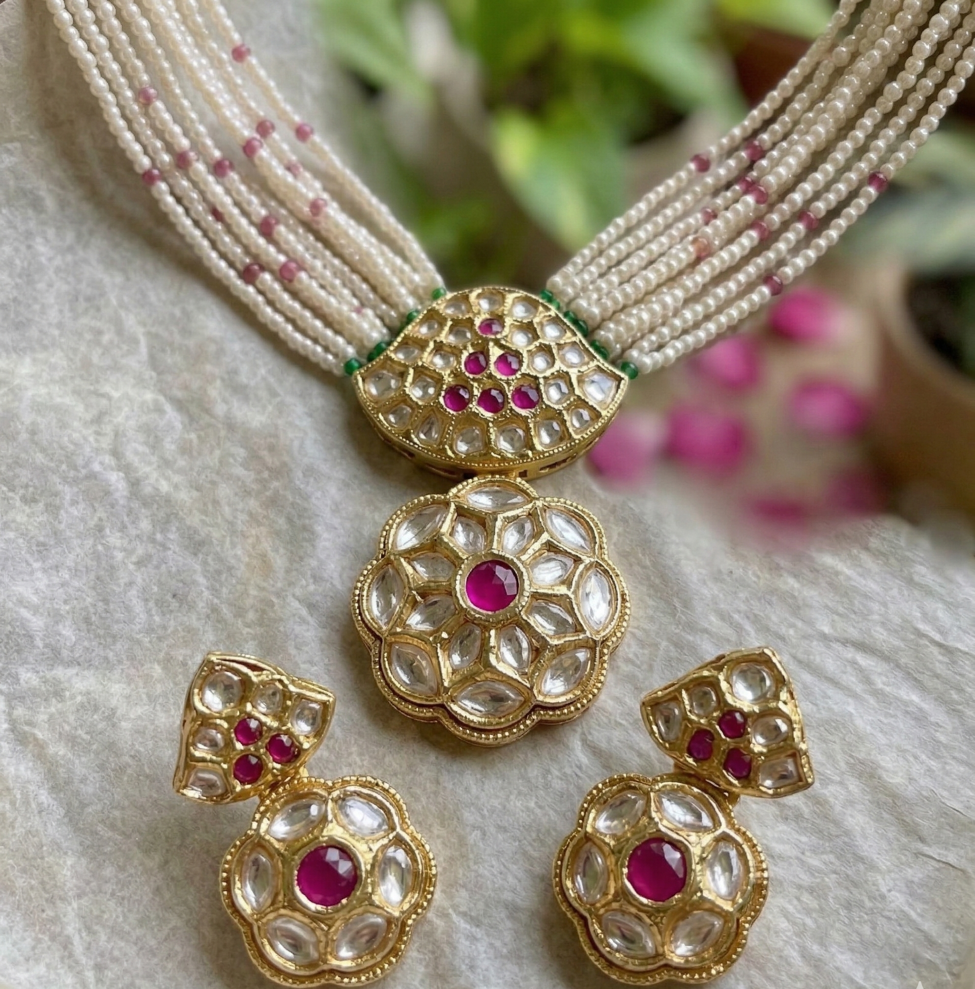 Samay kundan necklace set