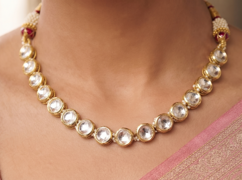 Saba Elegant Crystal Necklace & Earring Set