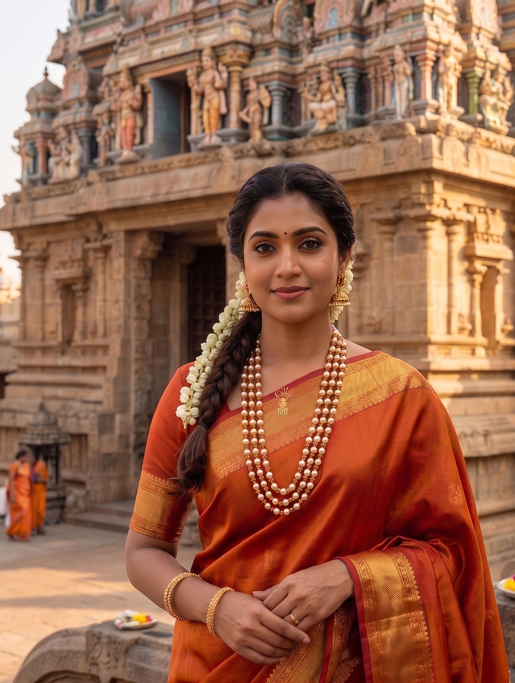 Rudraksh and pearl long neckline | Triple Strand Rudraksha and Pearl Beaded Necklace, Traditional Indian Style