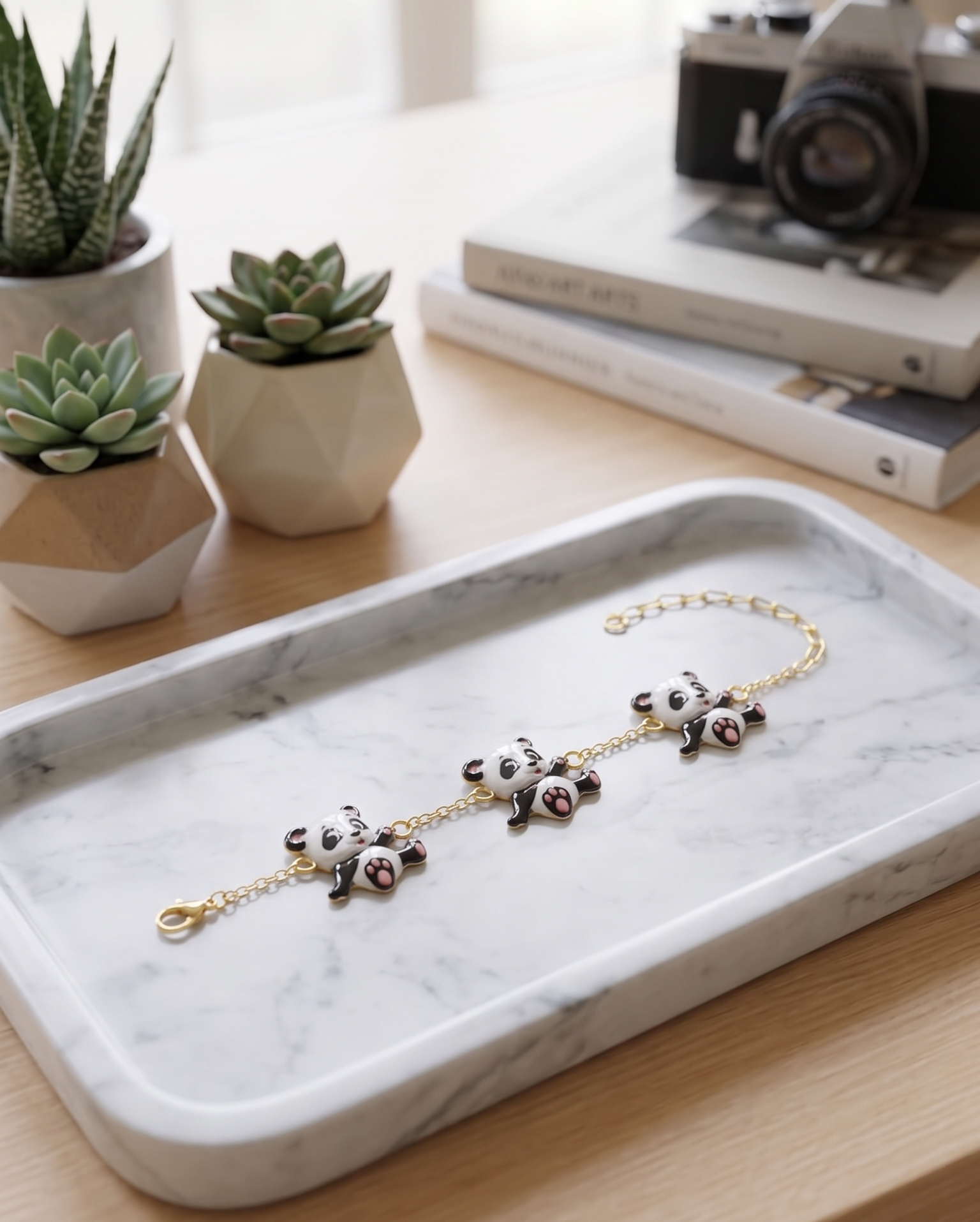 Cute Panda Charm Bracelet for Kids