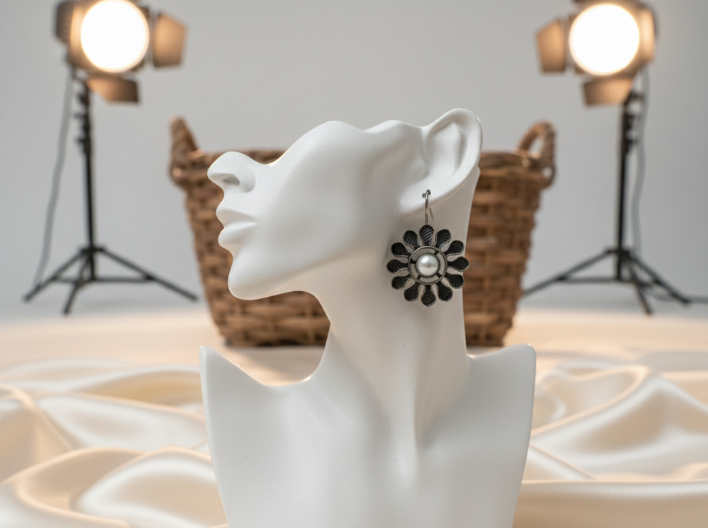 Tina dangle earrings with pearls