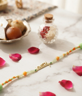 Love heartbeat rakhi - golden | Rakhi for brother
