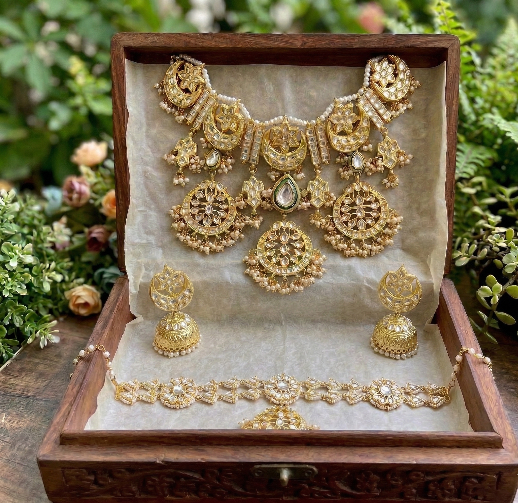 Mohena kundan bridal set