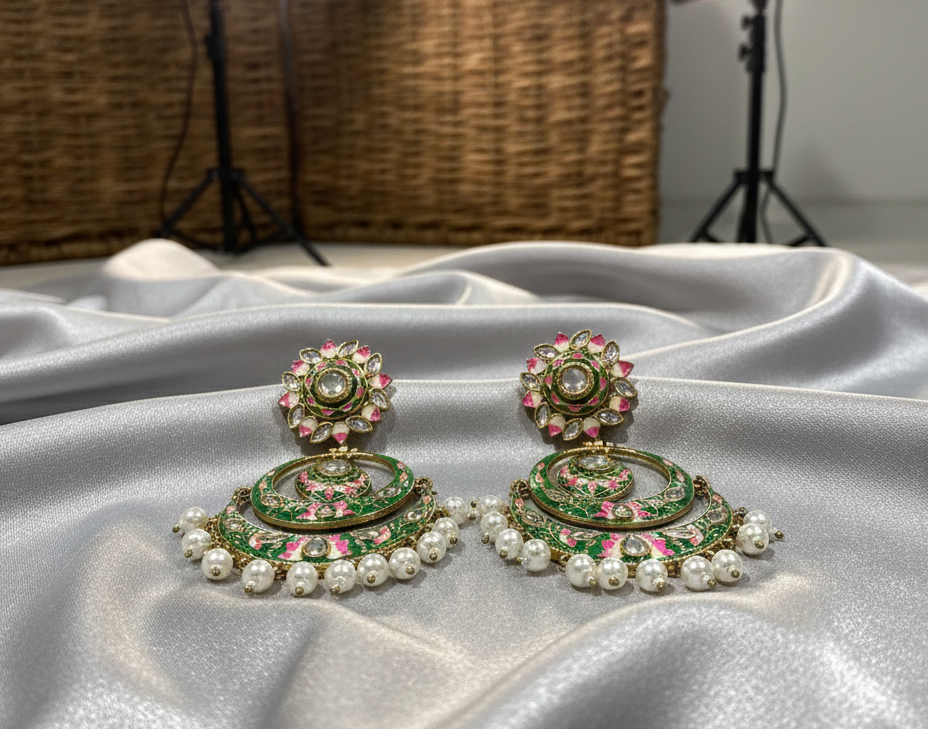 Hareem Meenakari Chandbalis