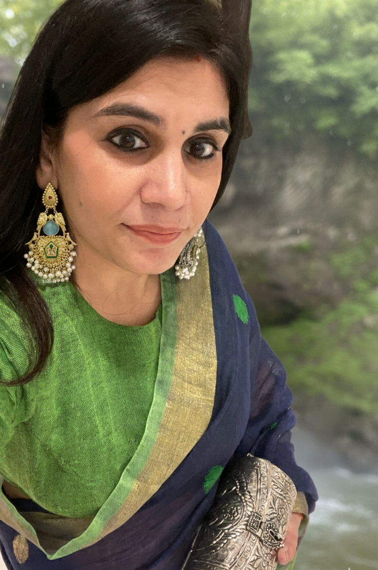 Bhagyashri brass jhumar earrings for women