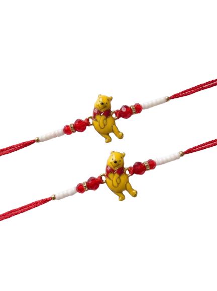 Winnie the Pooh rakhi for kids | Rakhis for tiny hands |Cartoon Character Rakhis for Kids