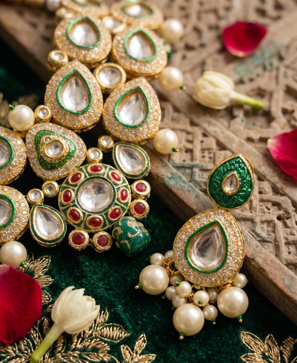 Mohini kundan bridal set