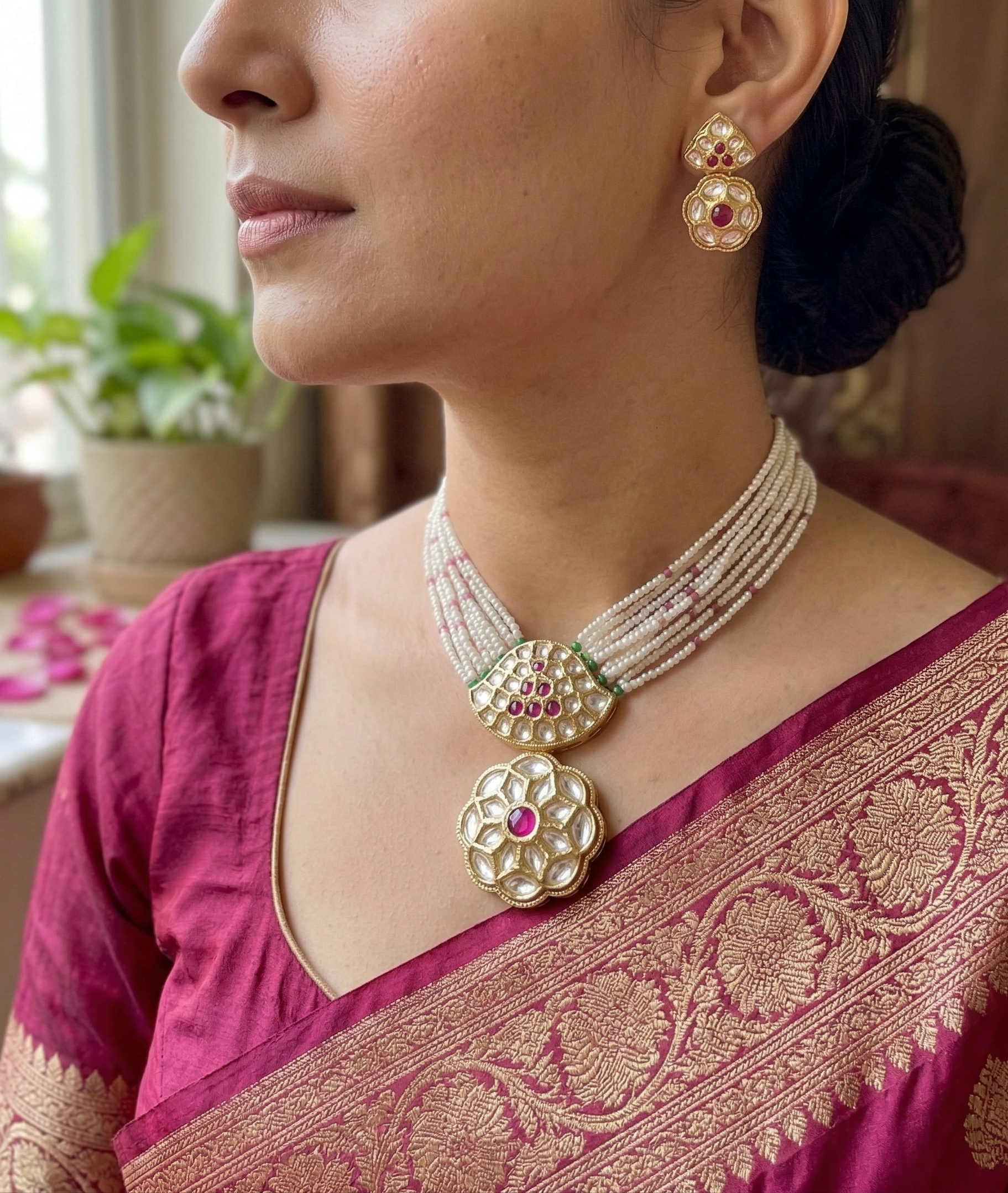 Samay kundan necklace set