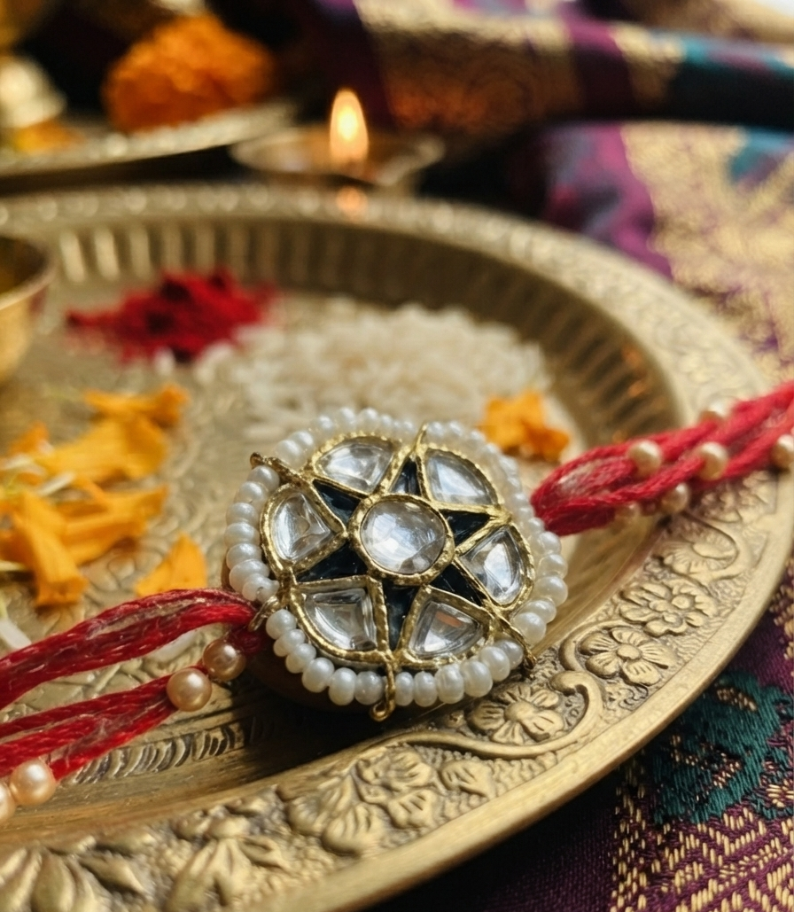 Premium Rakhi Collection for Brother| Designer Rakhi| Kundan Rakhi for Bhai