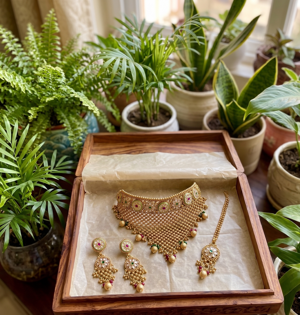 Maryam jali work rajwada necklace | Heritage Collection