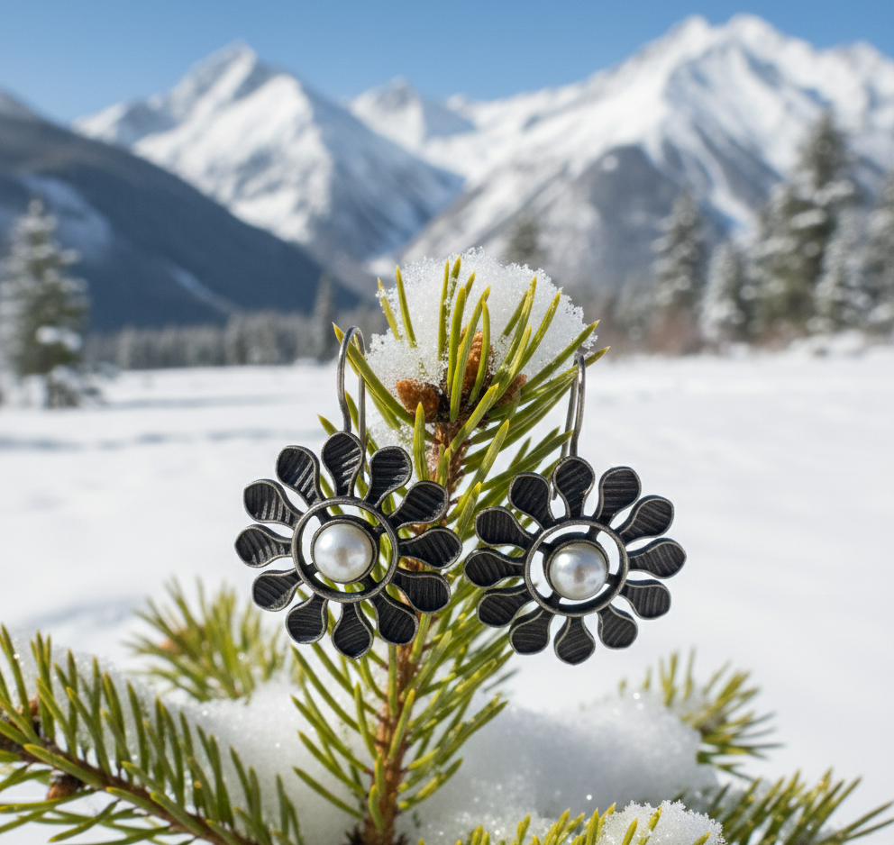 Tina dangle earrings with pearls