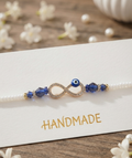 Infinity evil eye rakhi for brother | Infinite brother sister bond