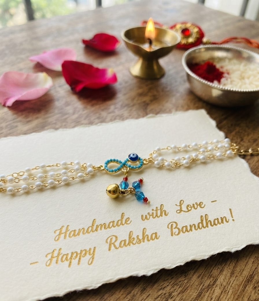 Blue infinity Lumba for Bhabhi | Lumba Rakhi for Bhabhi