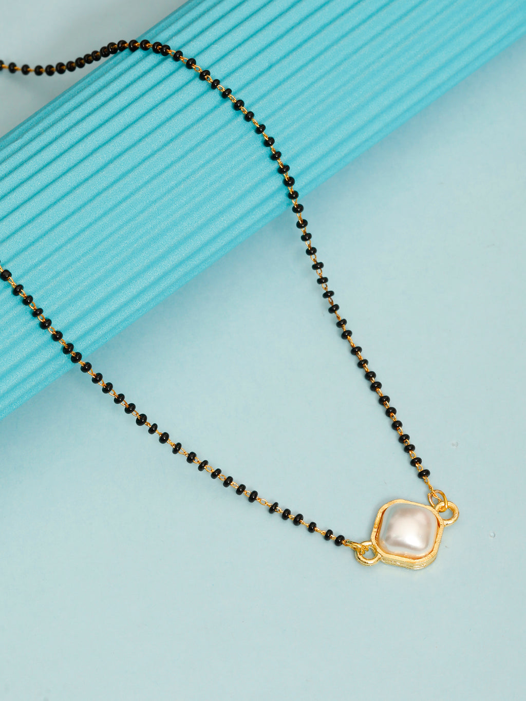 Tara N Tripti Designs - TNT Stylish Pearl Mangalsutra for Women, Multi-Purpose Pendant Necklace with Crystal Beads