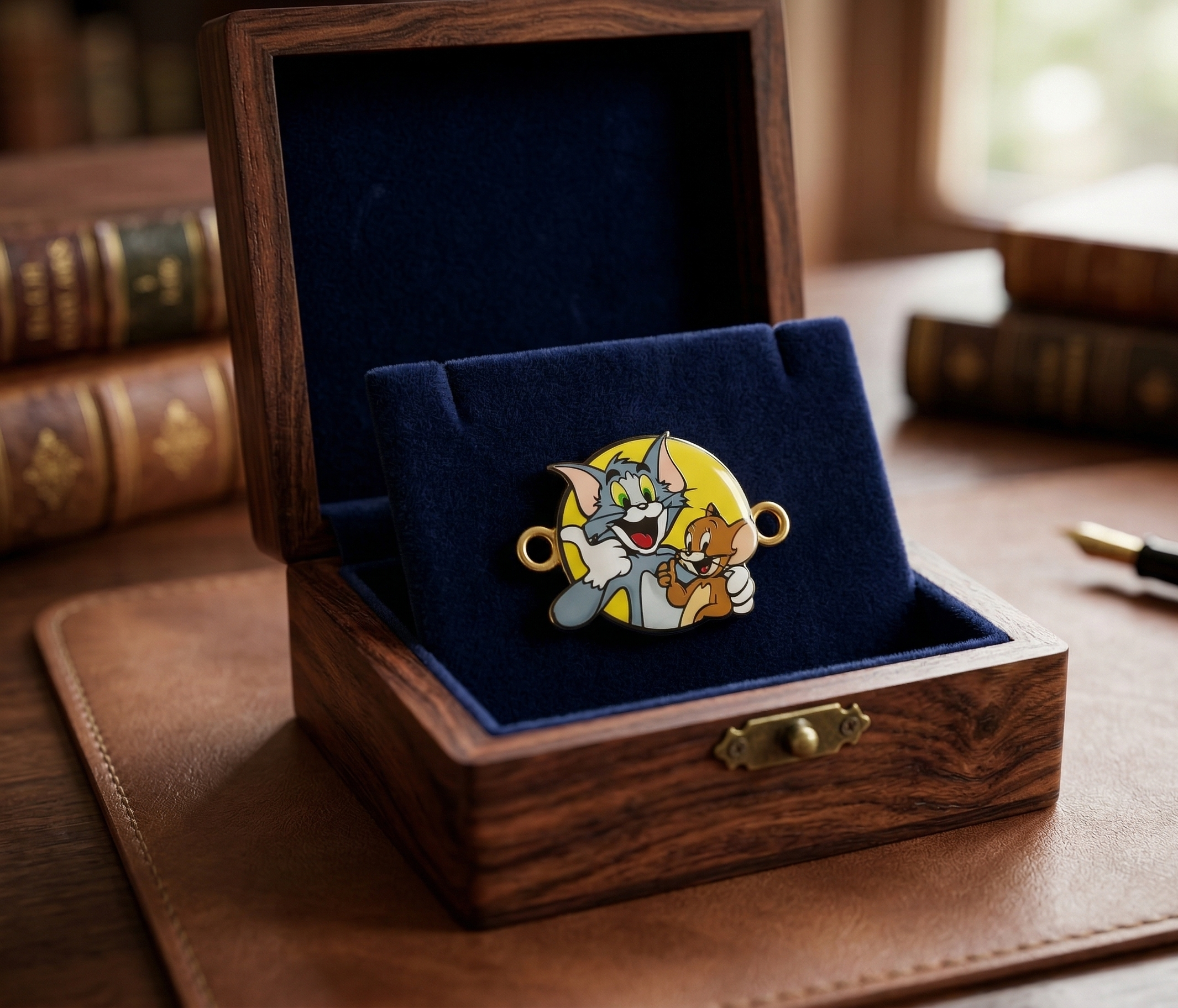 Tom and Jerry Metal Charms for Jewellery Making | DIY Connectors | Pack of 5 Charms