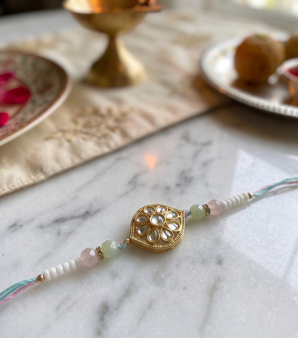 Rakhi and Lumba Combo| Bhai Bhabhi Rakhi combo | Couple Rakhi