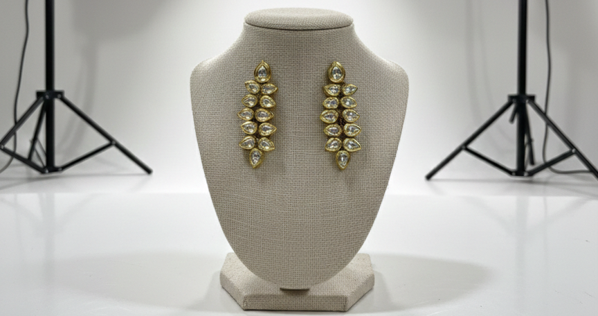 Kalyan kundan earrings