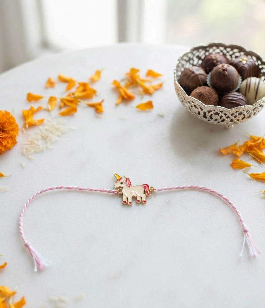 Unicorn Rakhi for Kids | Unisex Rakhi | Cartoon Character for Kids | Rakhi for Tiny Hands