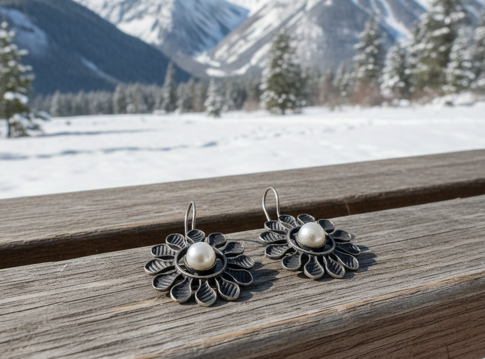 Tina dangle earrings with pearls