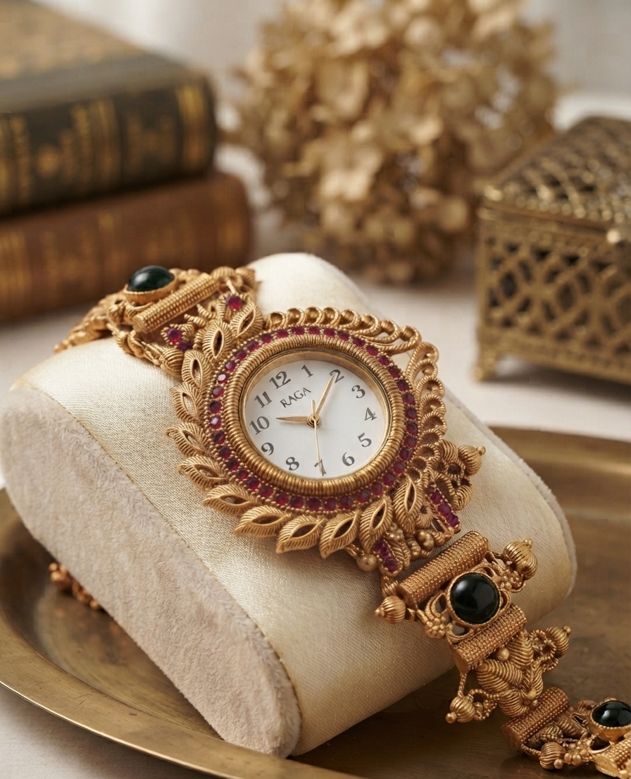 Heritage Watch for Women| Bracelet rakhis for Bhabhi| Heritage Collection- Design 2