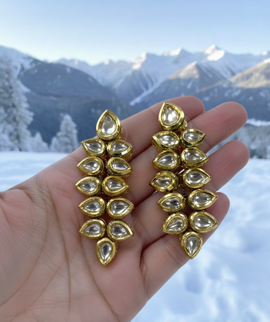 Kalyan kundan earrings