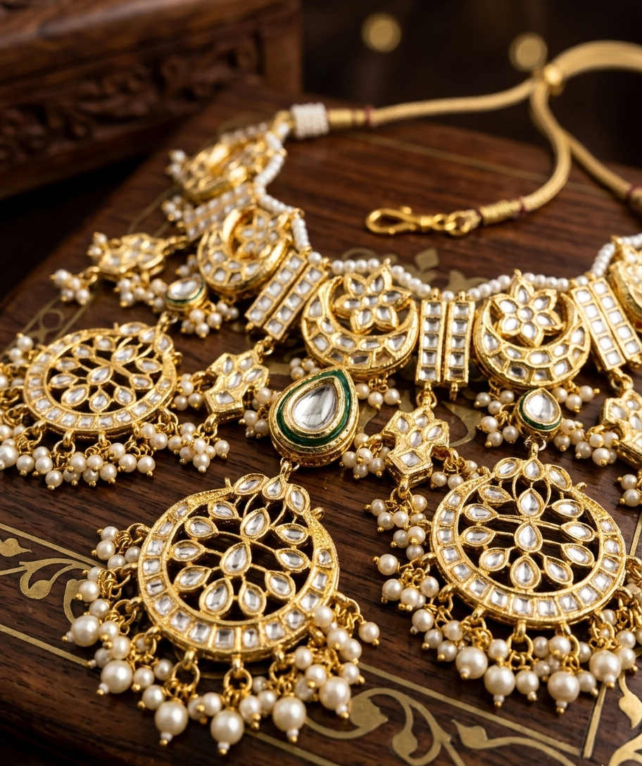 Mohena kundan bridal set