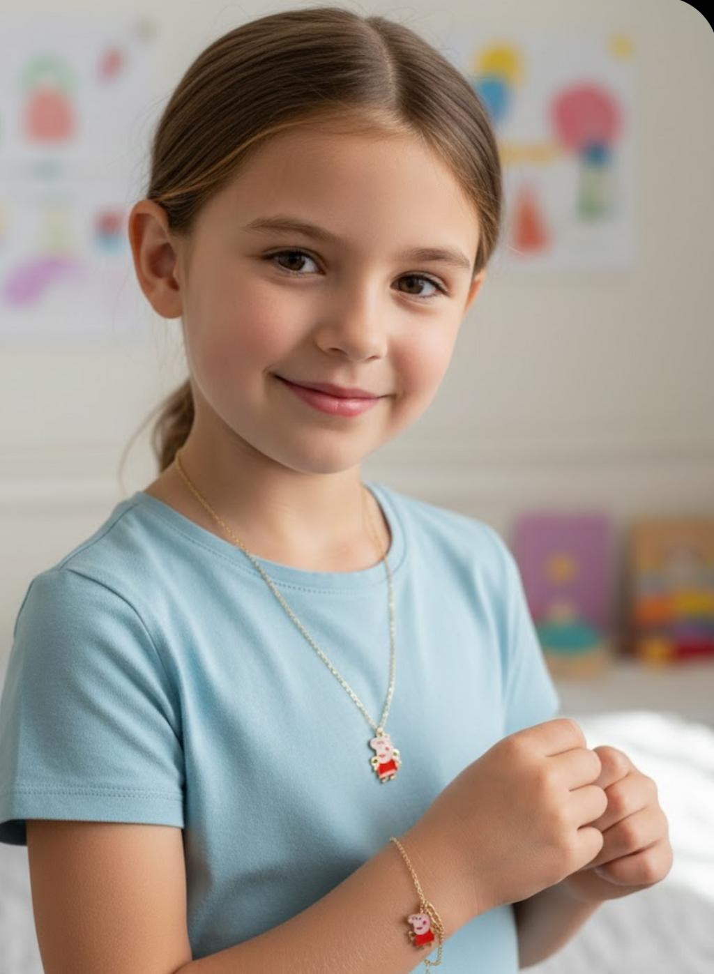Peppa pig combo for kids- Necklace and bracelet